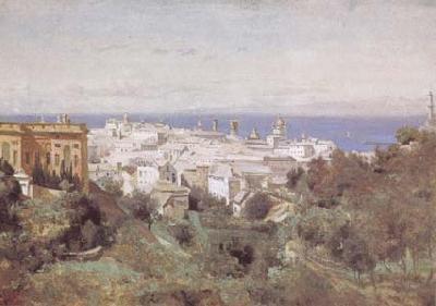 camille corot View of Genoa (mk09) Norge oil painting art